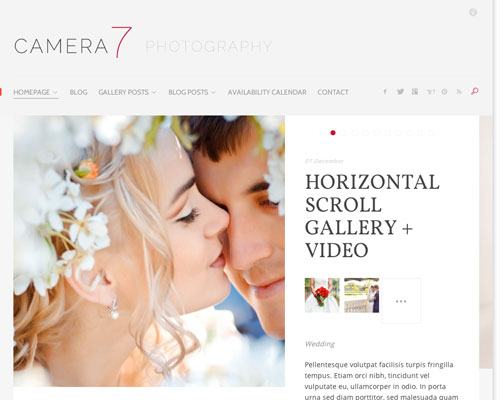 Premium Camera 7 WordPress Responsive Business Theme Screenshot