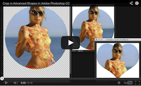 Crop images in advanced shapes video