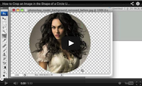 Crop images into circle shapes video