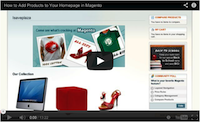 Magento Add Products to Your Homepage Video