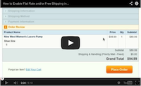 Enable Flat Rate and/or Free Shipping Video