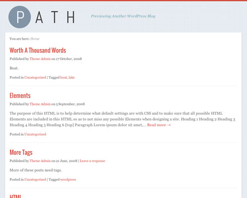 Free WordPress Path Responsive Business Theme Screenshot