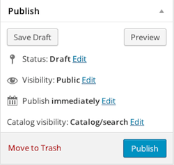 Publish section