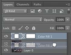 Drag the filled layer