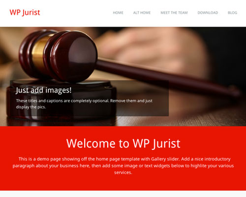 Free WP Jurist WordPress Responsive Business Theme Screenshot